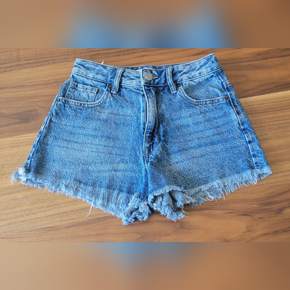 PACSUN high rise jean shorts size 23